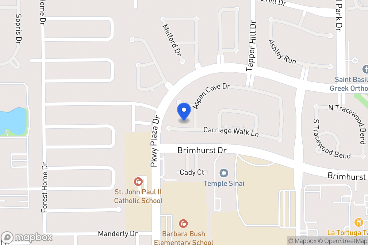 Map of 13914 Carriage Walk Ln, Houston