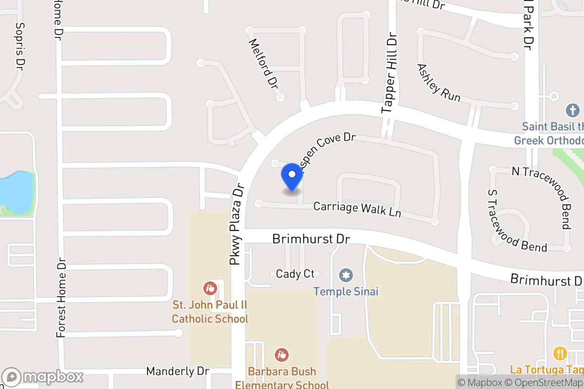 Map of 13910 Carriage Walk Ln, Houston