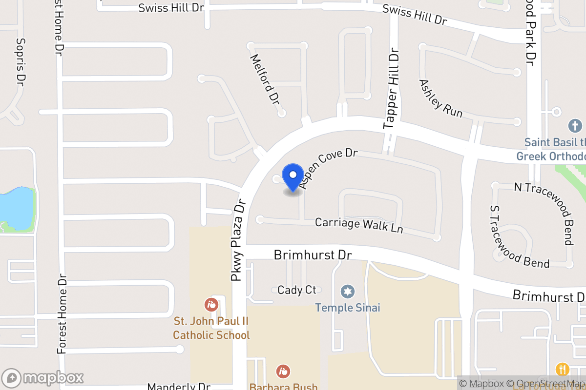 Map of 13903 Aspen Cove Ct, Houston