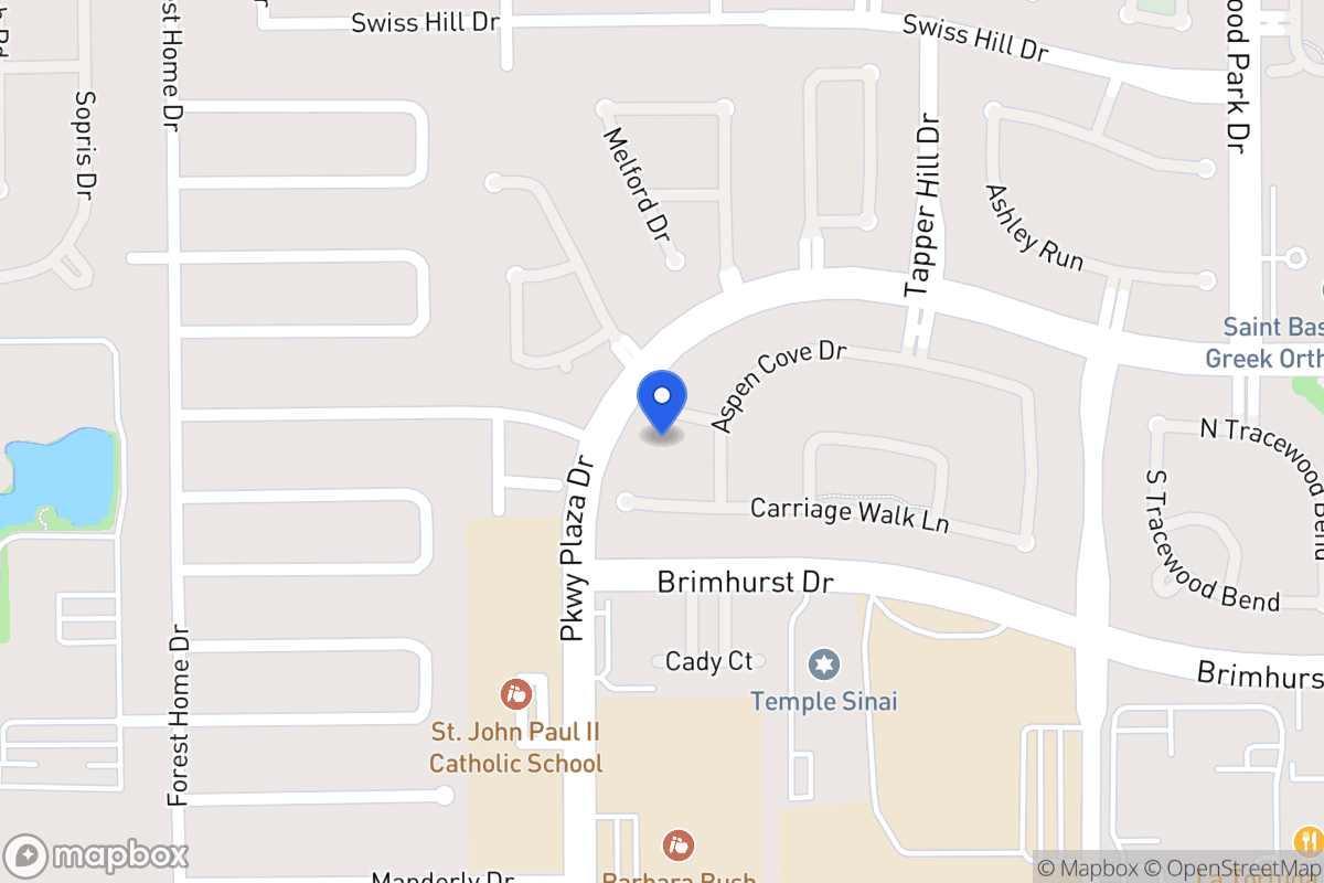 Map of 13911 Aspen Cove Ct, Houston