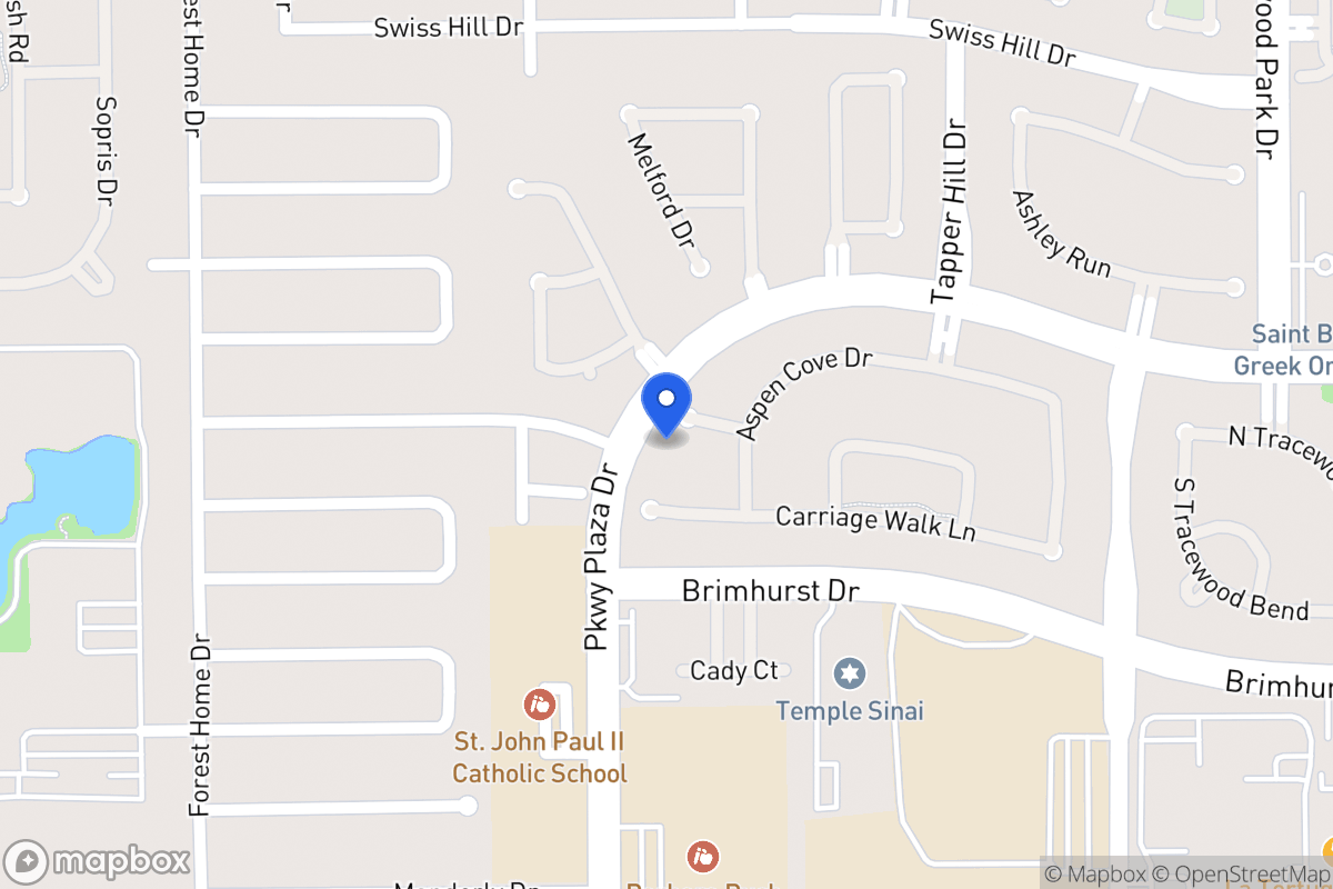 Map of 13915 Aspen Cove Ct, Houston