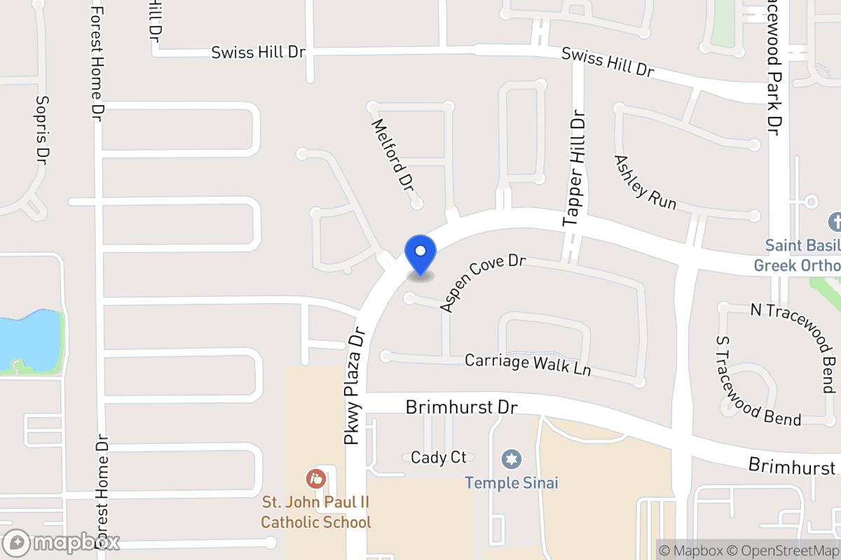 Map of 13910 Aspen Cove Ct, Houston