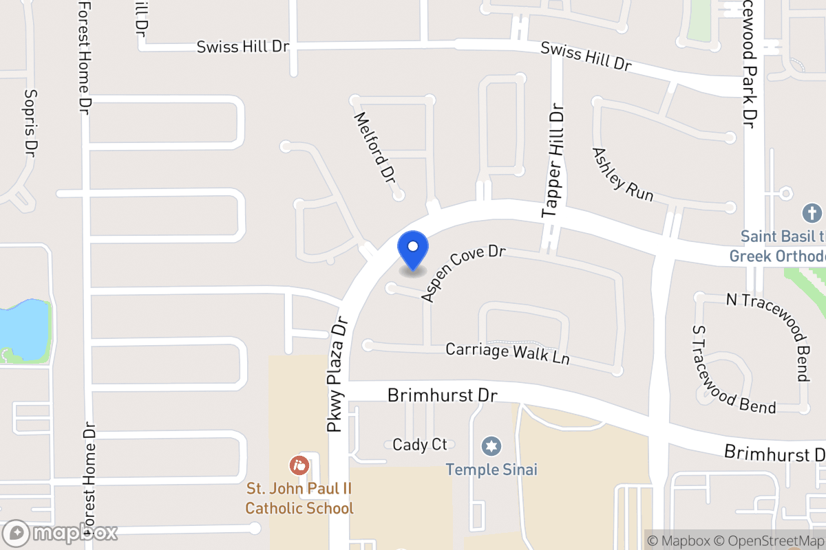 Map of 13906 Aspen Cove Ct, Houston