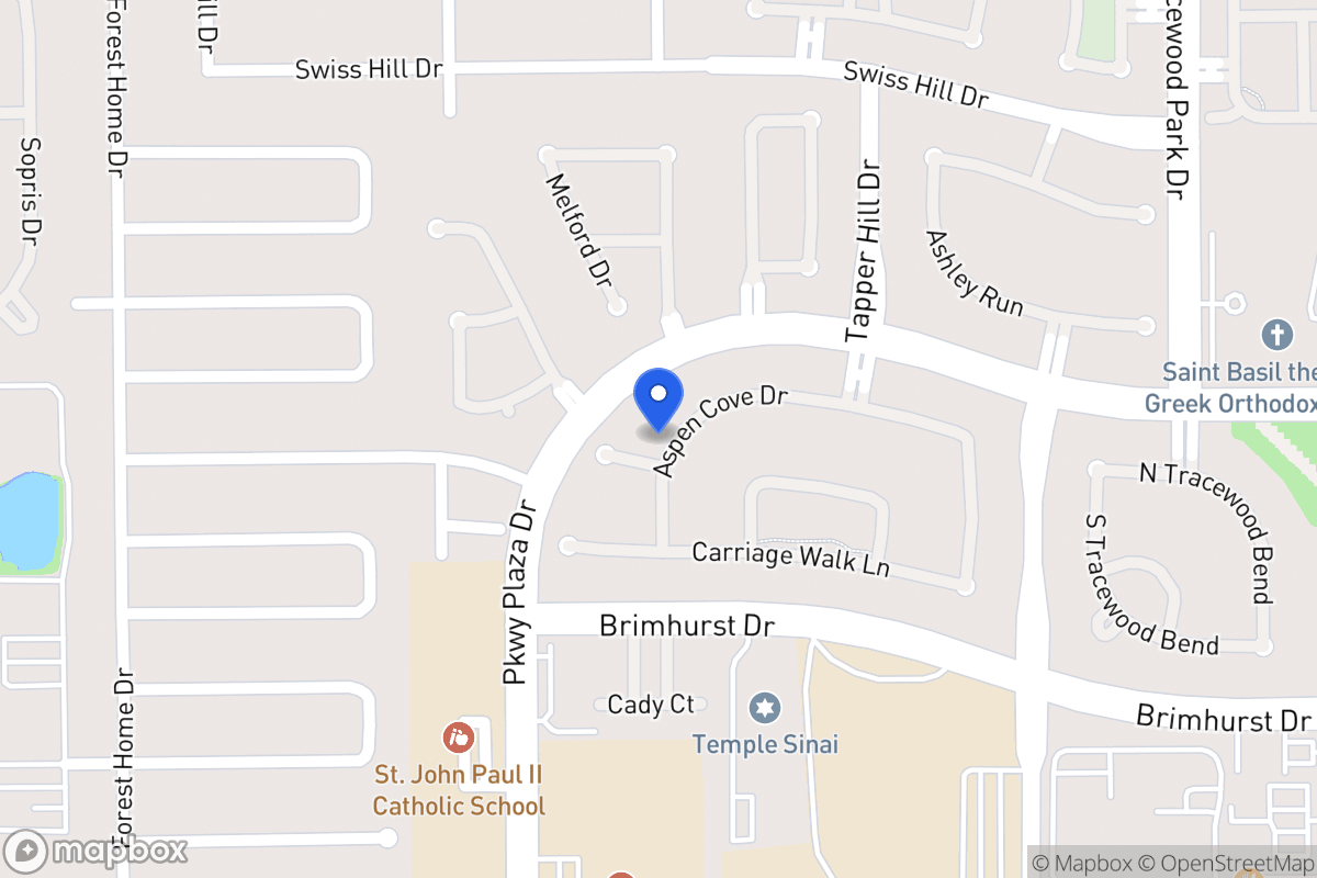 Map of 13902 Aspen Cove Ct, Houston