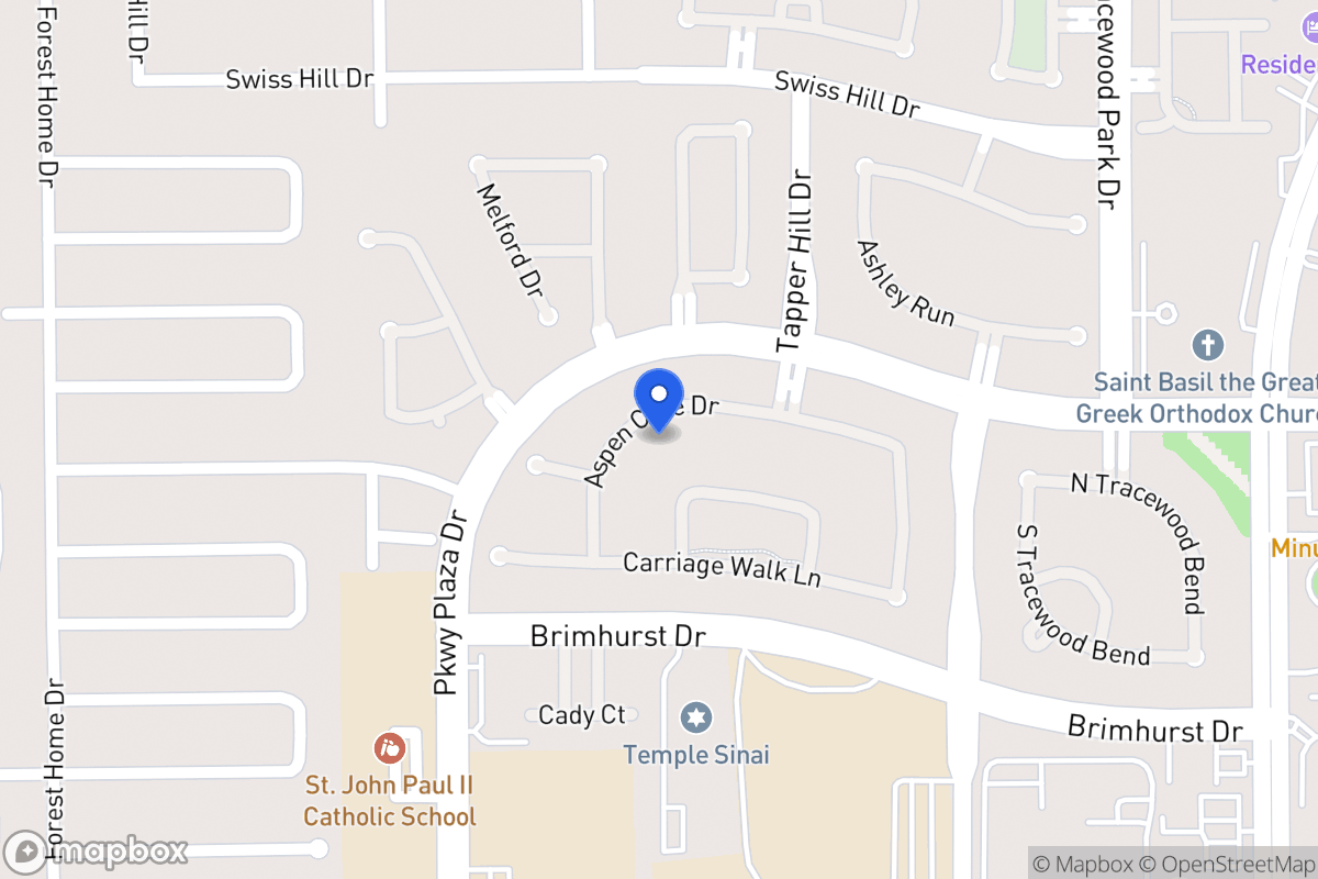Map of 13831 Aspen Cove Dr, Houston
