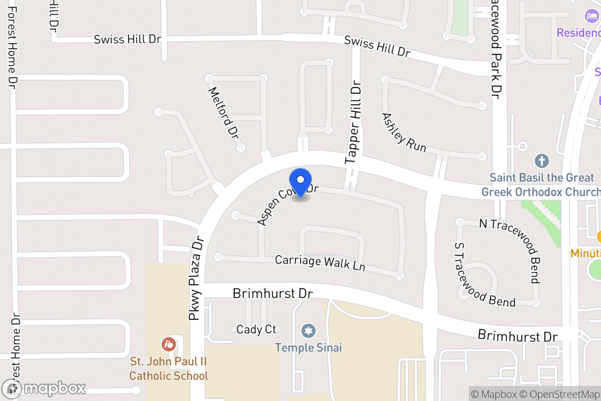 Map of 13823 Aspen Cove Dr, Houston
