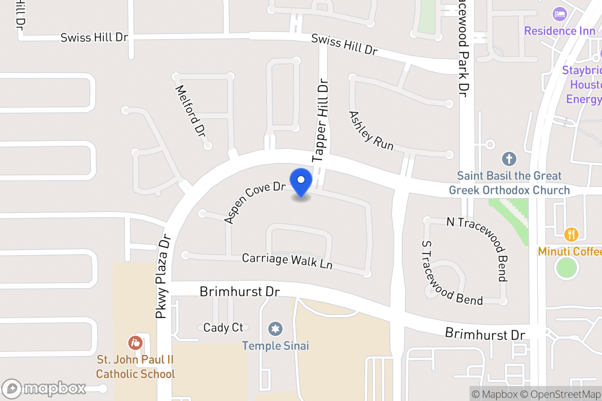 Map of 13803 Aspen Cove Dr, Houston