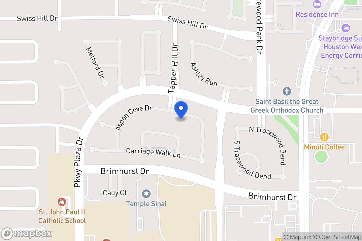 Map of 13719 Aspen Cove Dr, Houston
