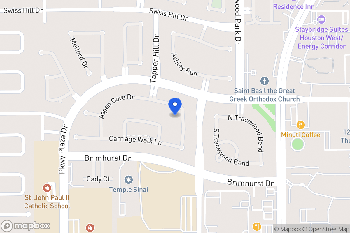 Map of 1310 Mission Chase Dr, Houston