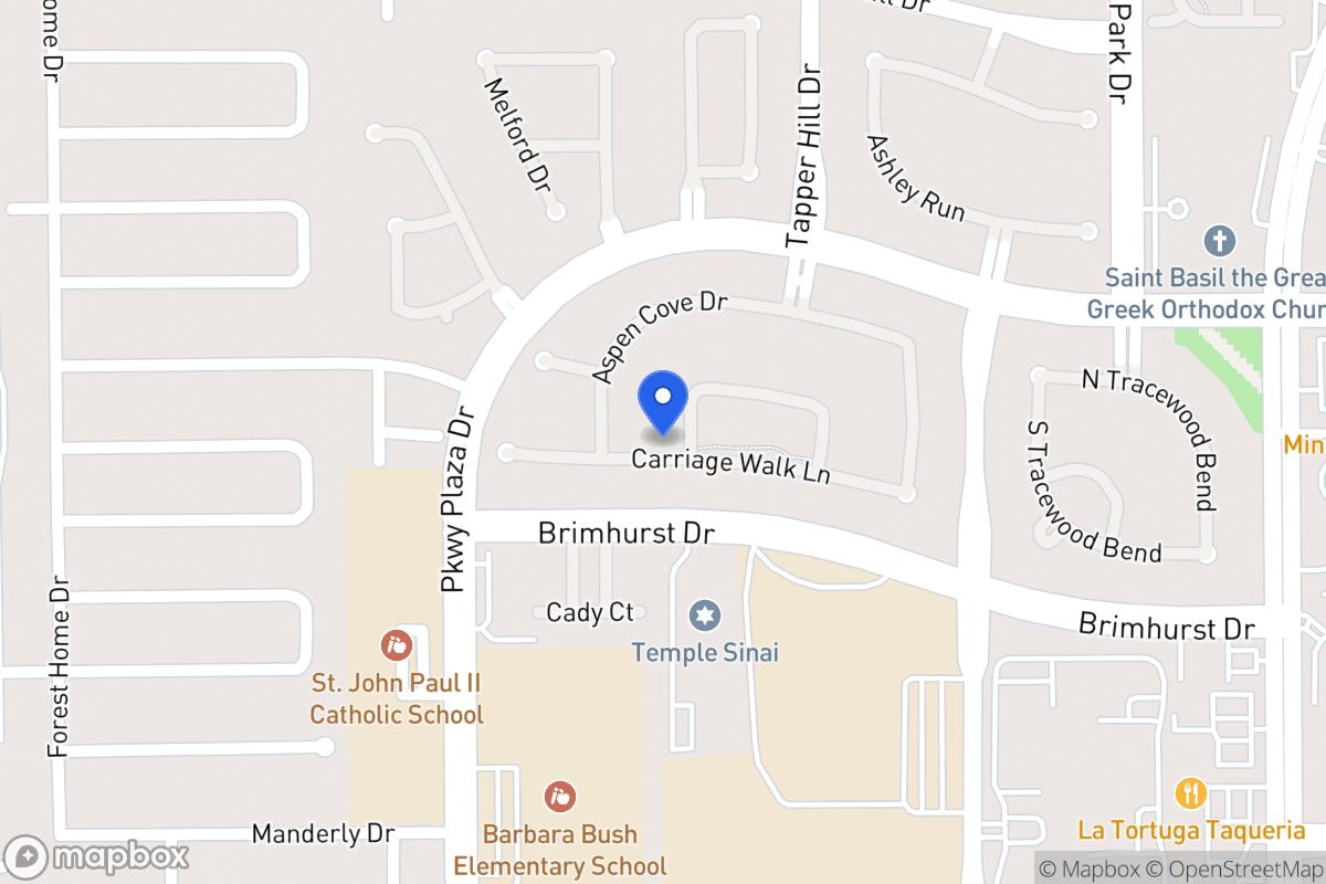 Map of 13830 Senca Park Dr, Houston