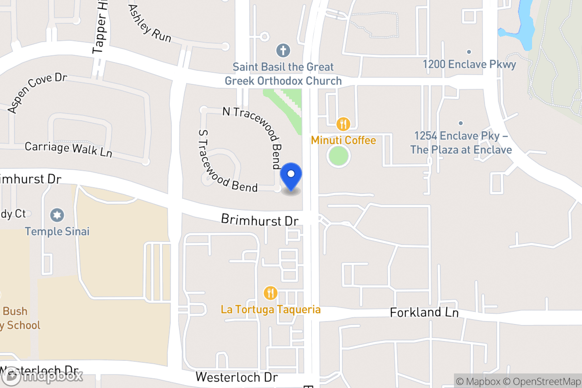 Map of N 13502 Tracewood Bnd, Houston