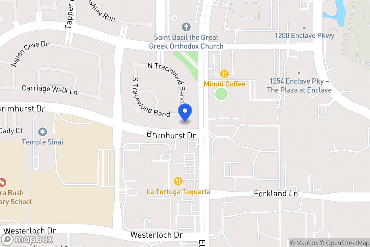 Map of S 13503 Tracewood Bnd, Houston