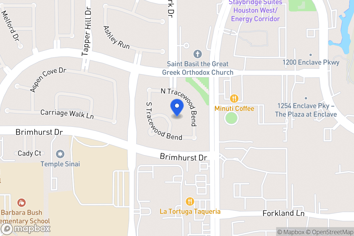 Map of 1319 Tracewood Gln, Houston