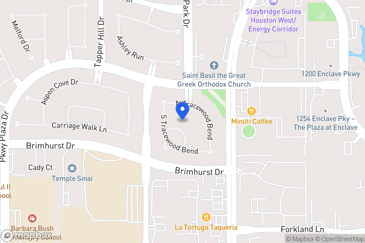 Map of 1311 Tracewood Gln, Houston