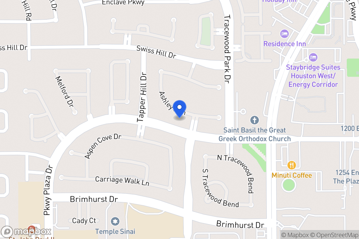 Map of 13627 Ashley Run, Houston