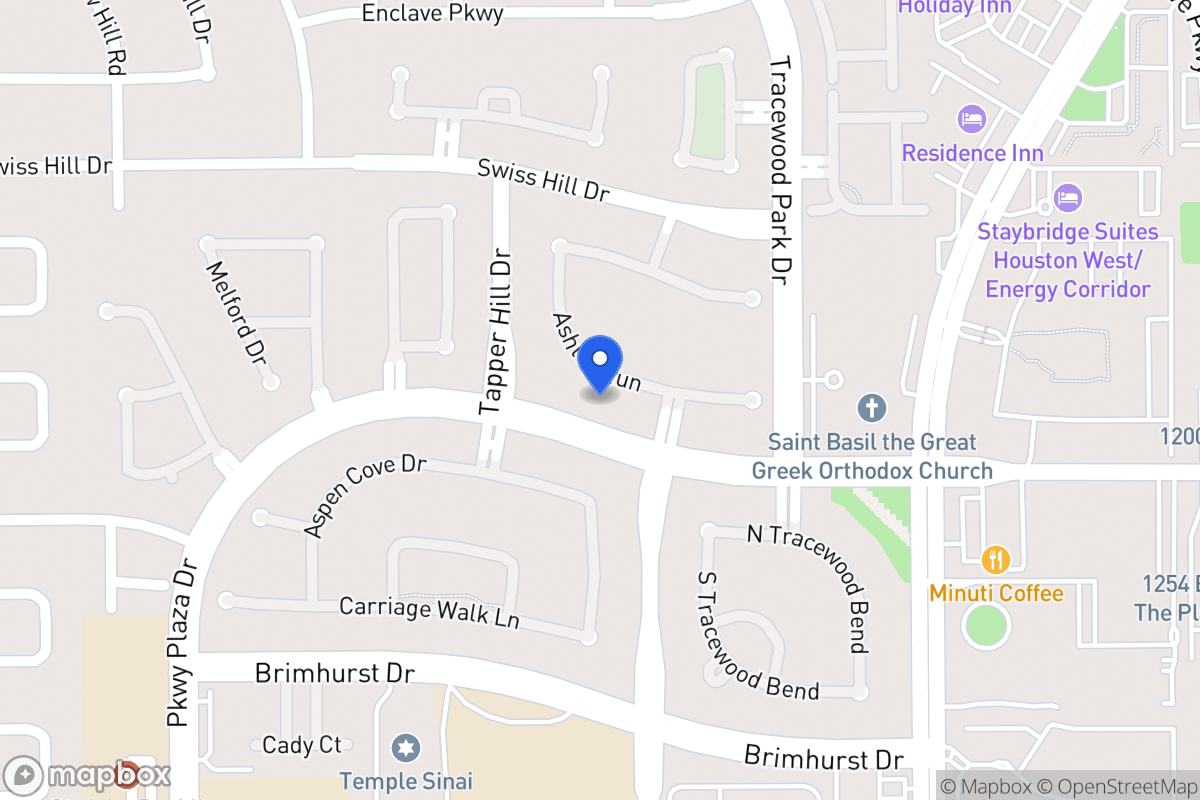 Map of 13703 Ashley Run, Houston