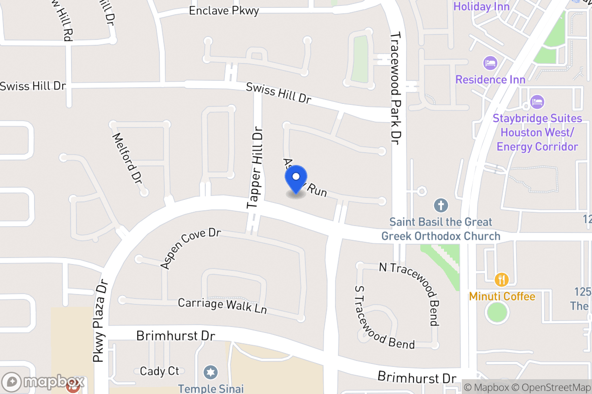 Map of 13707 Ashley Run, Houston