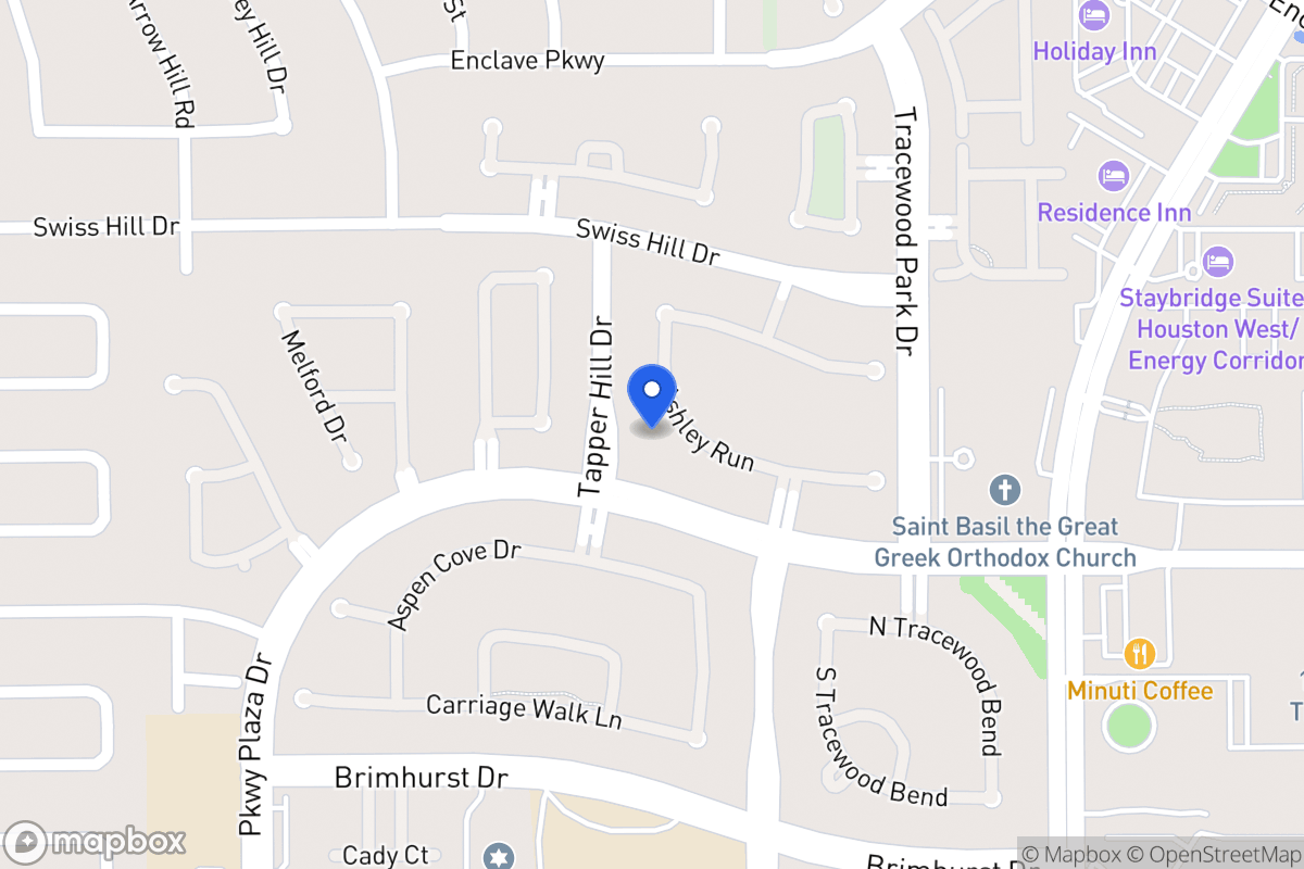 Map of 13715 Ashley Run, Houston