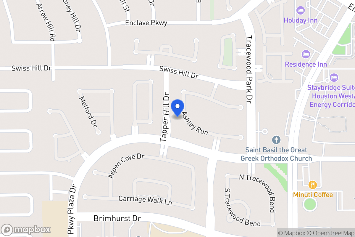 Map of 13719 Ashley Run, Houston