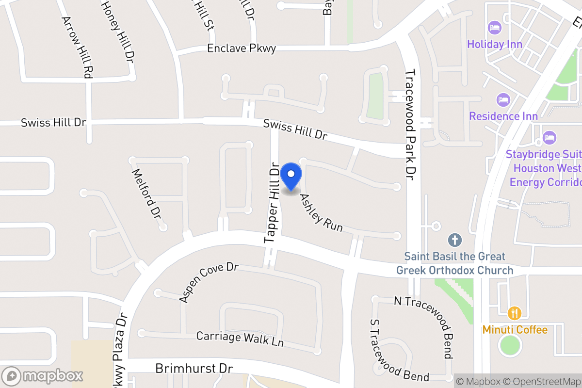 Map of 13723 Ashley Run, Houston