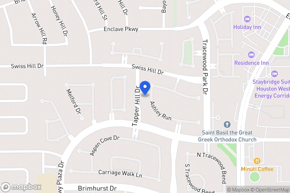 Map of 13727 Ashley Run, Houston