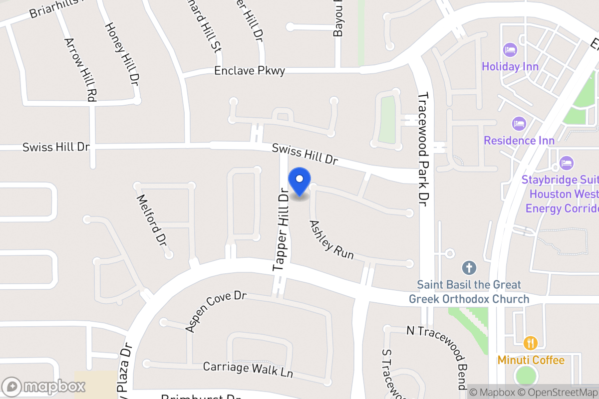 Map of 13731 Ashley Run, Houston