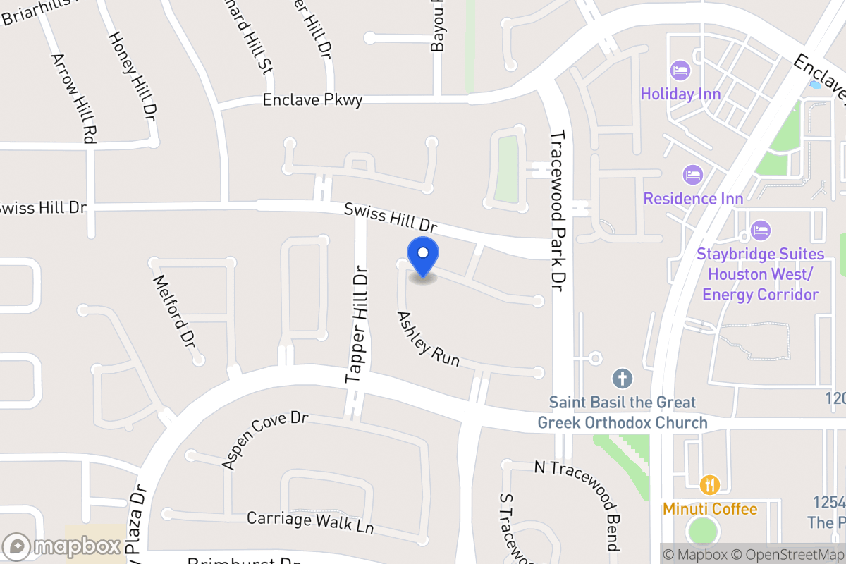 Map of 13730 Ashley Run, Houston