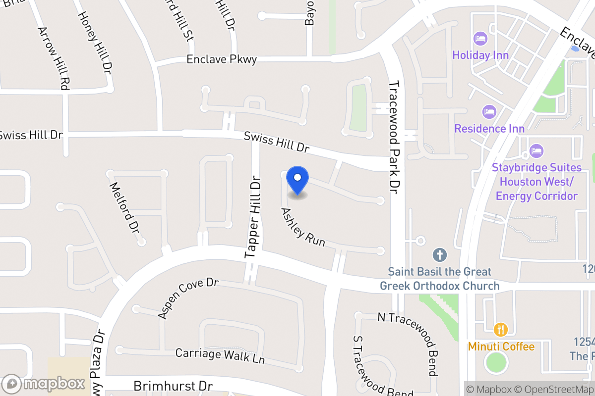 Map of 13726 Ashley Run, Houston