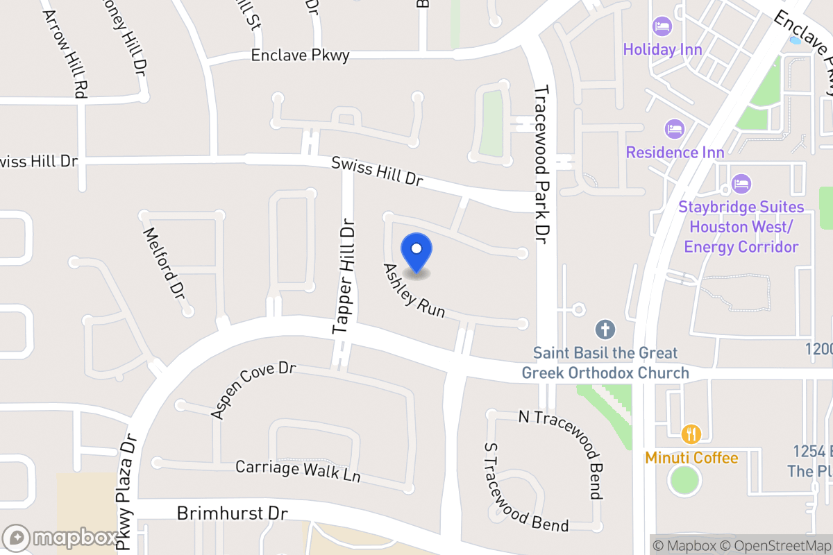 Map of 13714 Ashley Run, Houston