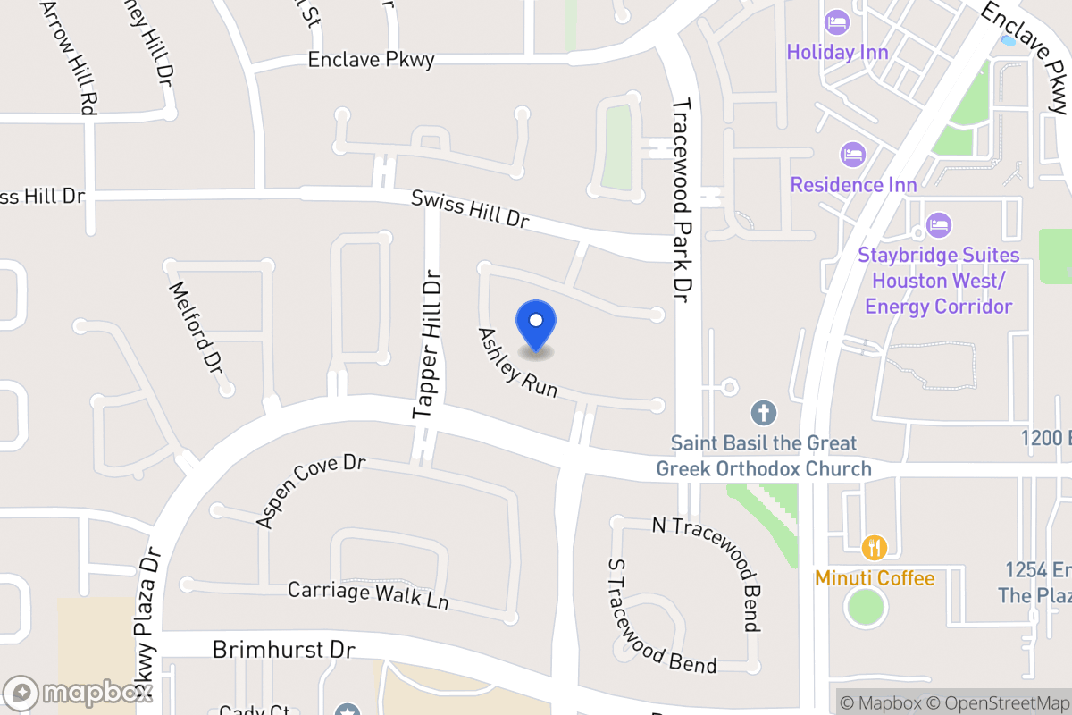 Map of 13706 Ashley Run, Houston