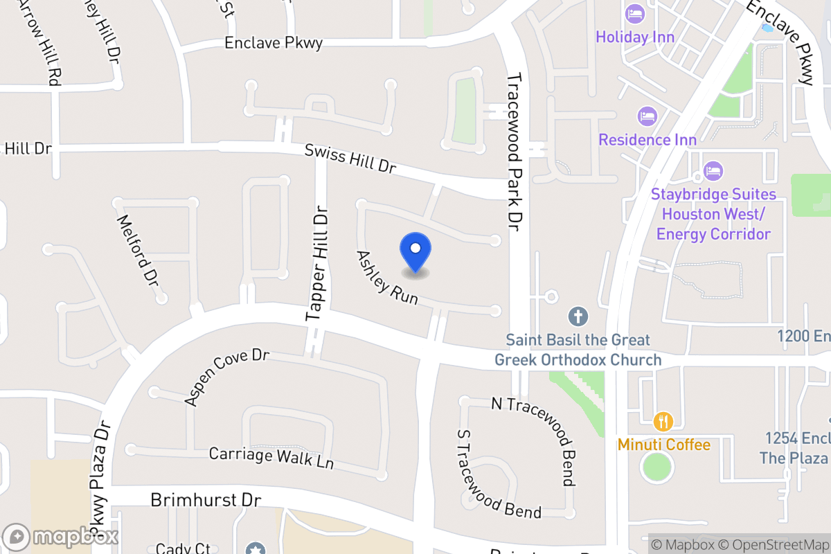 Map of 13626 Ashley Run, Houston