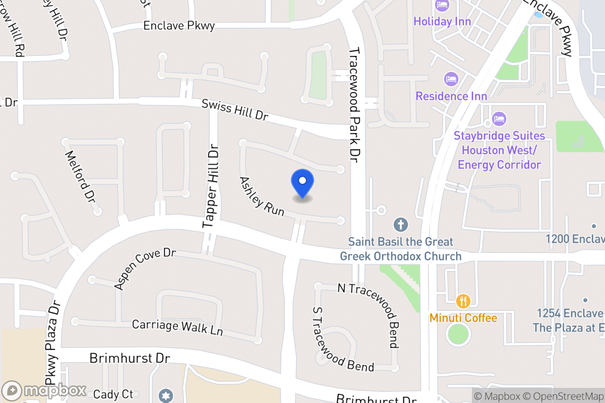 Map of 13618 Ashley Run, Houston