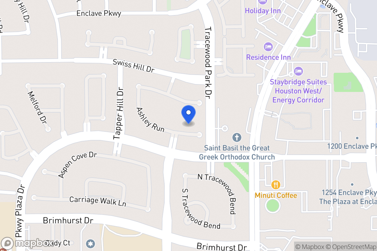 Map of 13610 Ashley Run, Houston