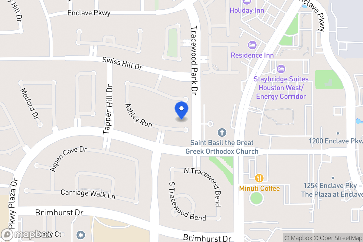 Map of 13606 Ashley Run, Houston