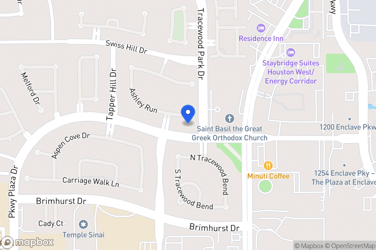 Map of 13607 Ashley Run, Houston