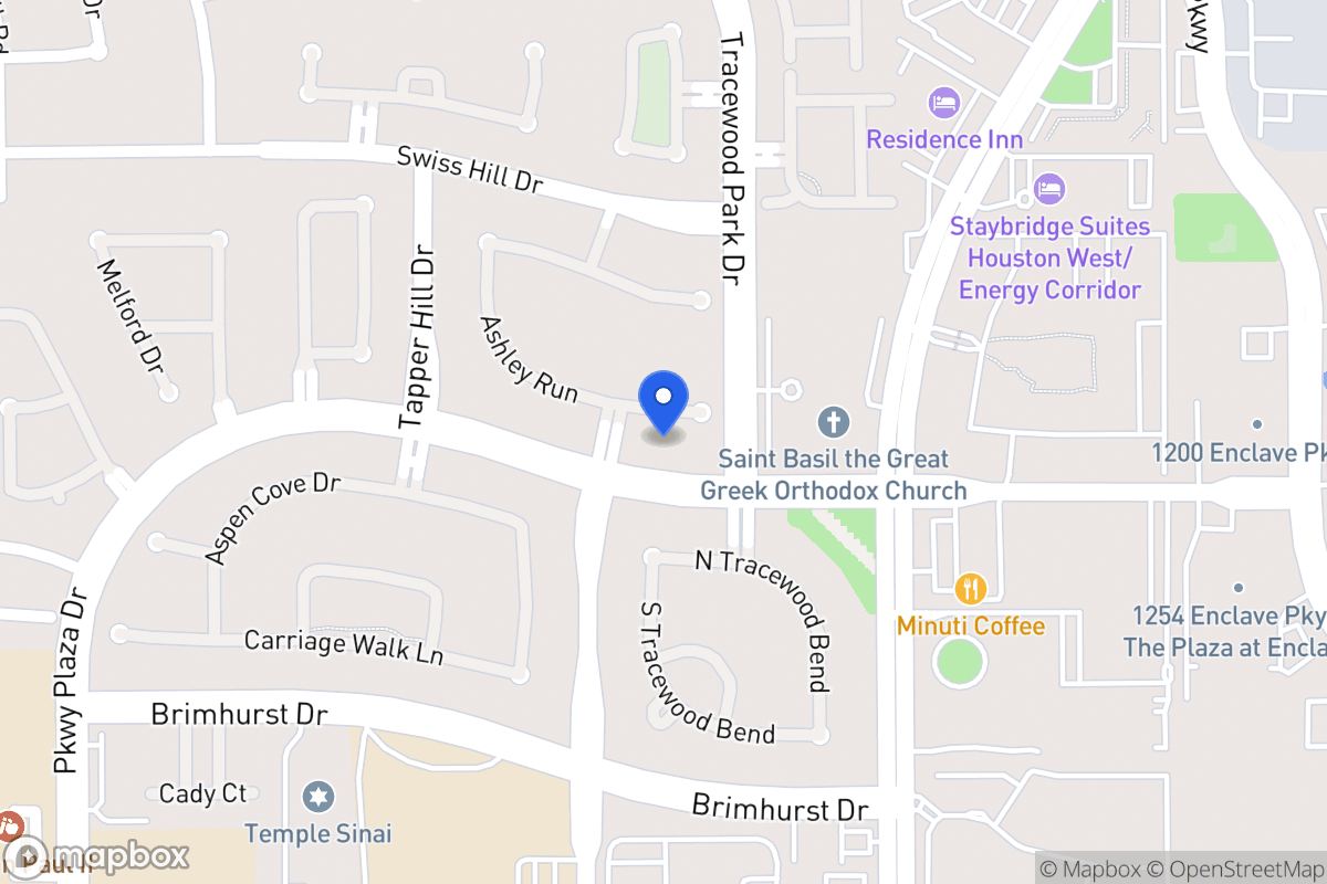 Map of 13611 Ashley Run, Houston