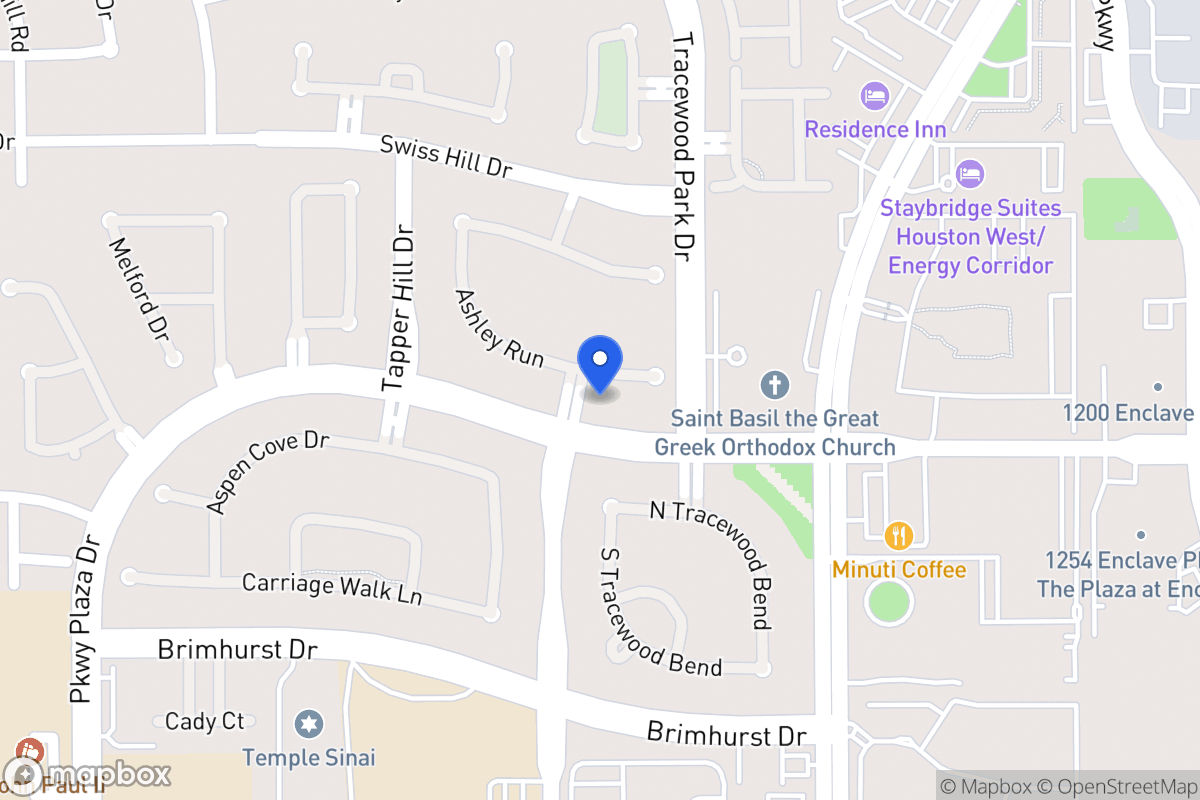 Map of 13615 Ashley Run, Houston