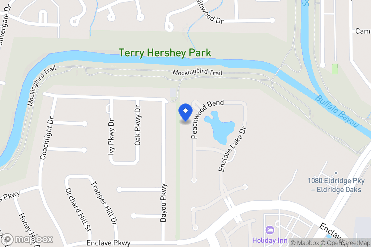 Map of 902 Peachwood Bend Dr, Houston
