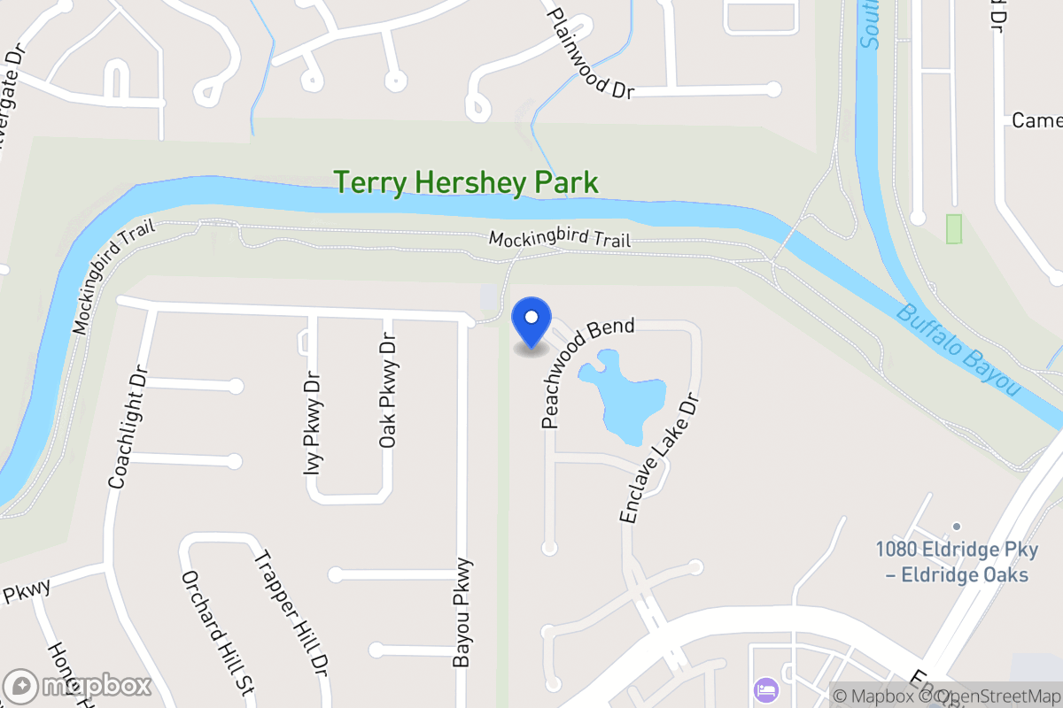 Map of 13603 Peachwood Ct, Houston
