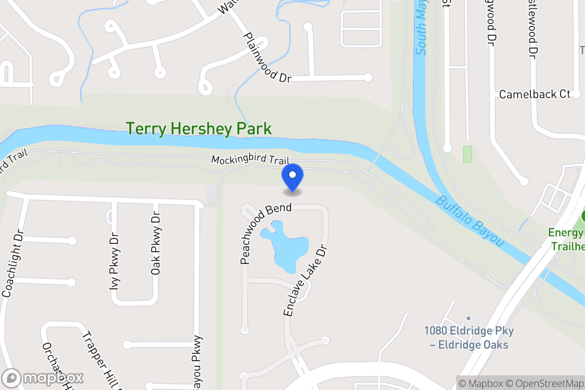 Map of 810 Peachwood Bend Dr, Houston
