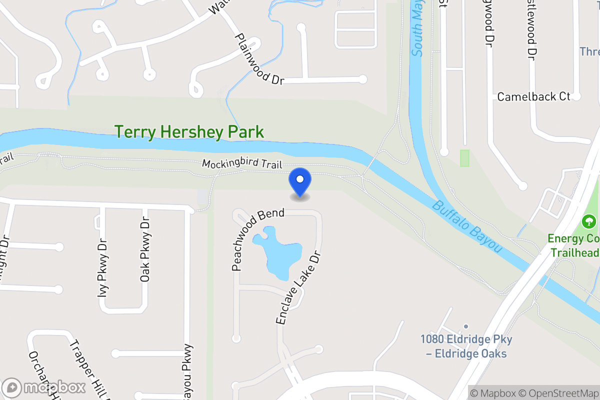 Map of 806 Peachwood Bend Dr, Houston