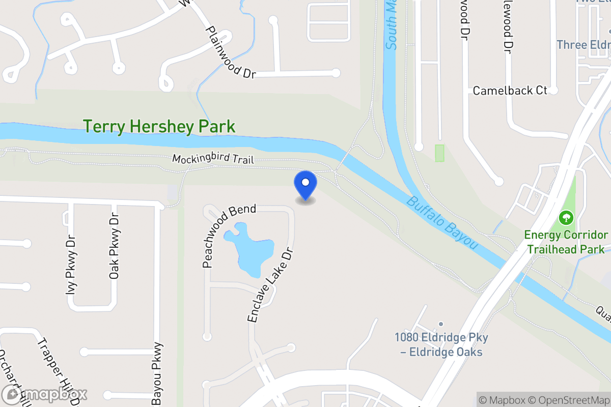 Map of 903 Enclave Lake Dr, Houston