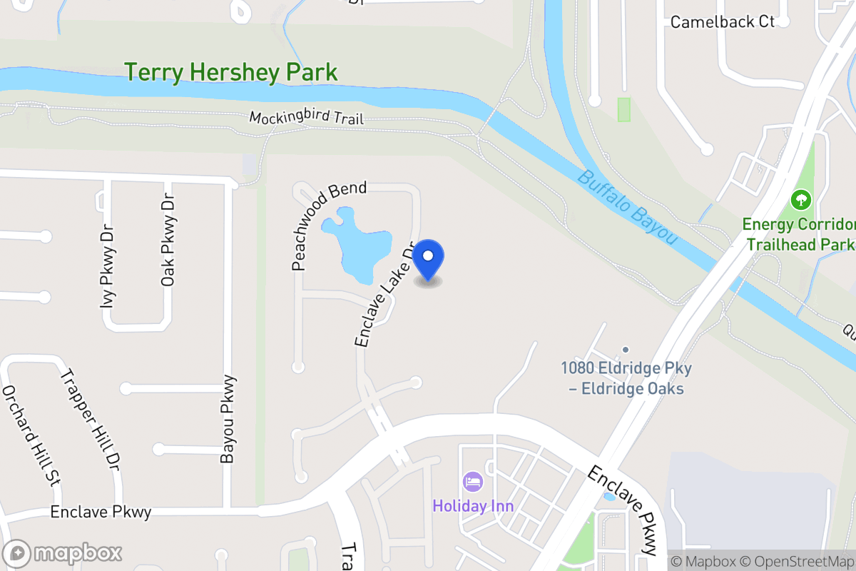 Map of 919 Enclave Lake Dr, Houston