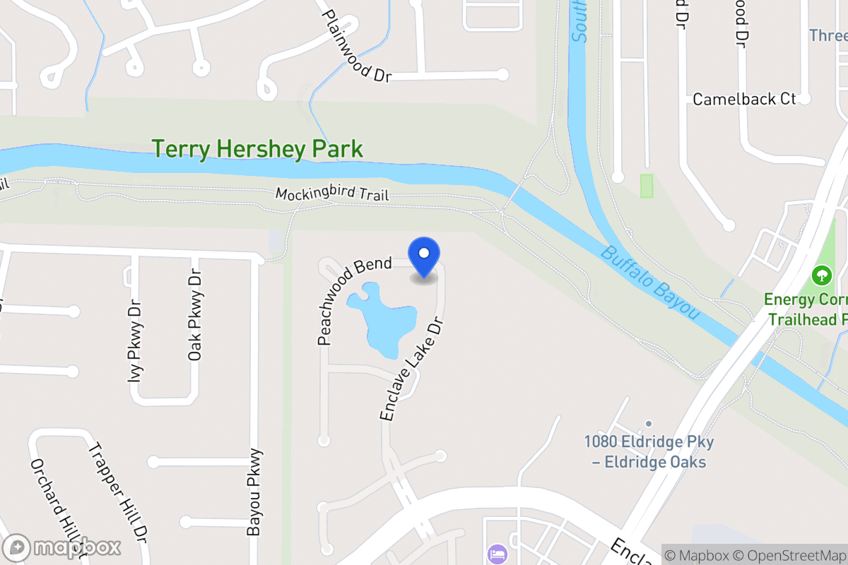 Map of 803 Peachwood Bend Dr, Houston