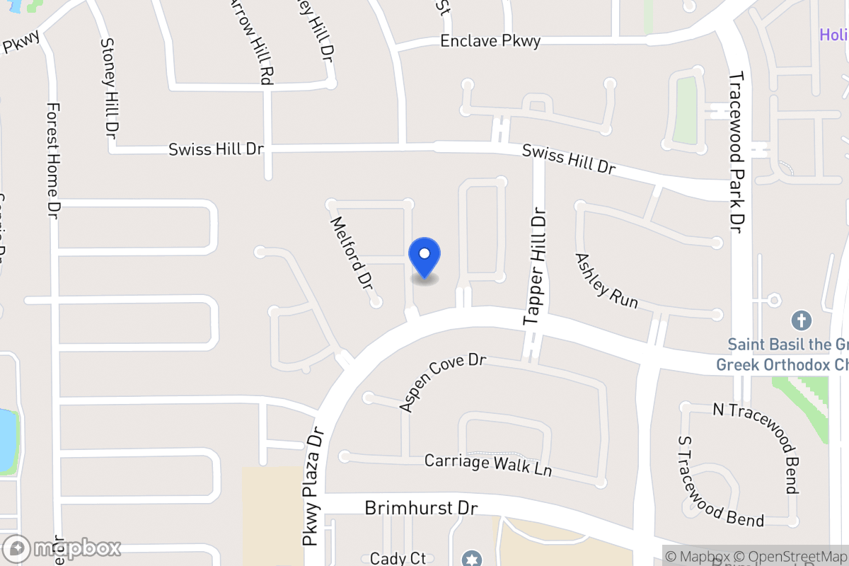 Map of 1210 Charlton Park Dr, Houston