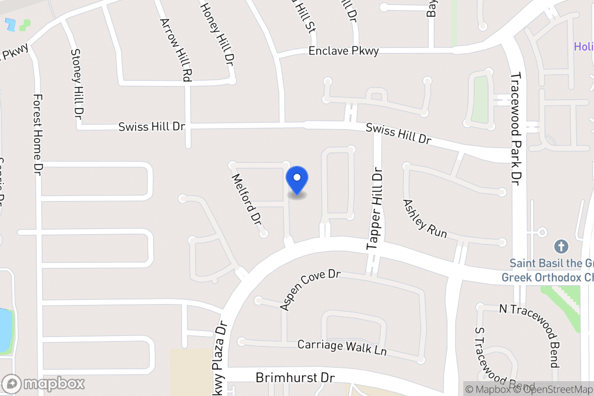 Map of 1222 Charlton Park Dr, Houston