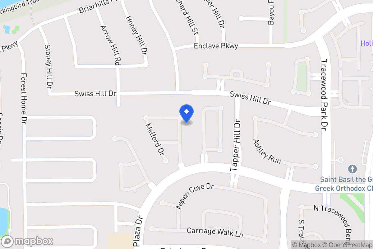 Map of 1234 Charlton Park Dr, Houston