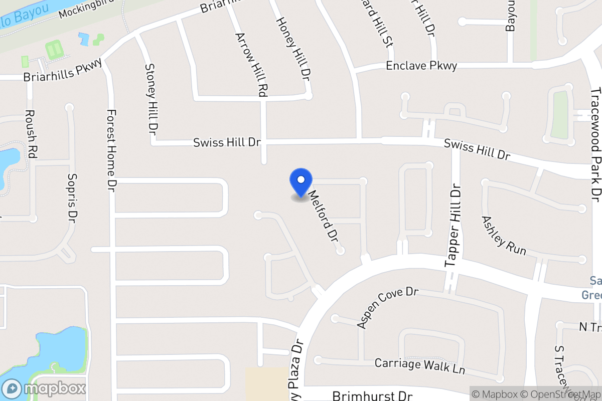 Map of 1243 Melford Dr, Houston