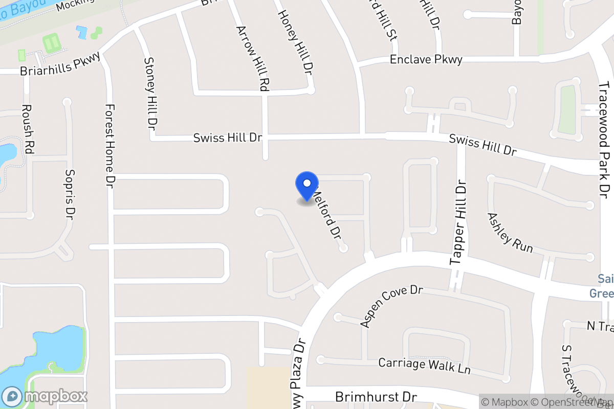 Map of 1239 Melford Dr, Houston