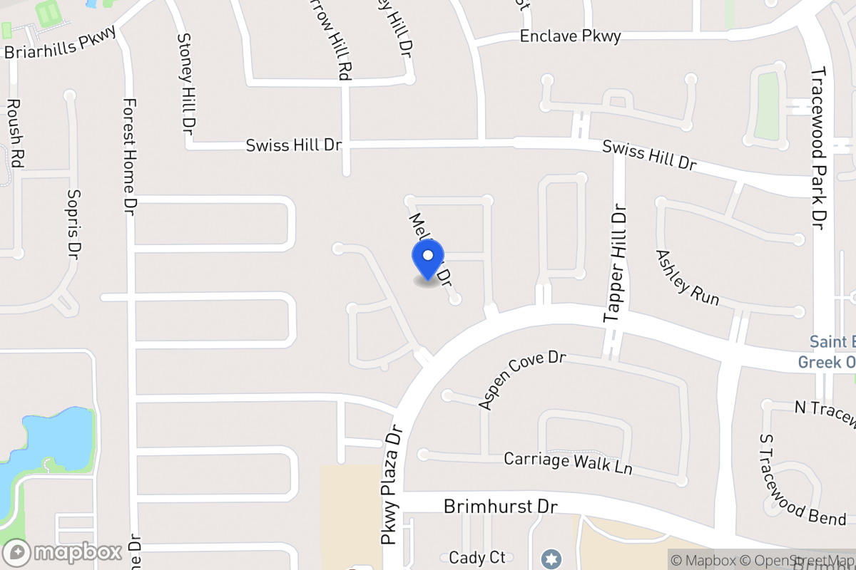 Map of 1219 Melford Dr, Houston